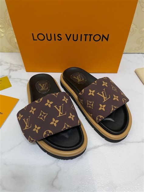 louis vuitton slides pillow|Louis Vuitton slides women.